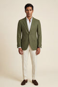 Dark Green Windowpane Check Tailored Slim Fit Blazer - Tailored blazers - Photo 9