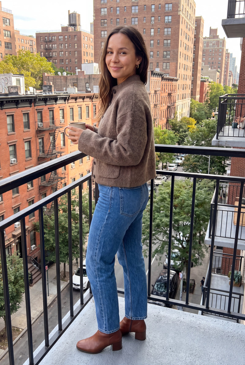 Women's Cardigan Boxy Fit — ugc friend snapshot
