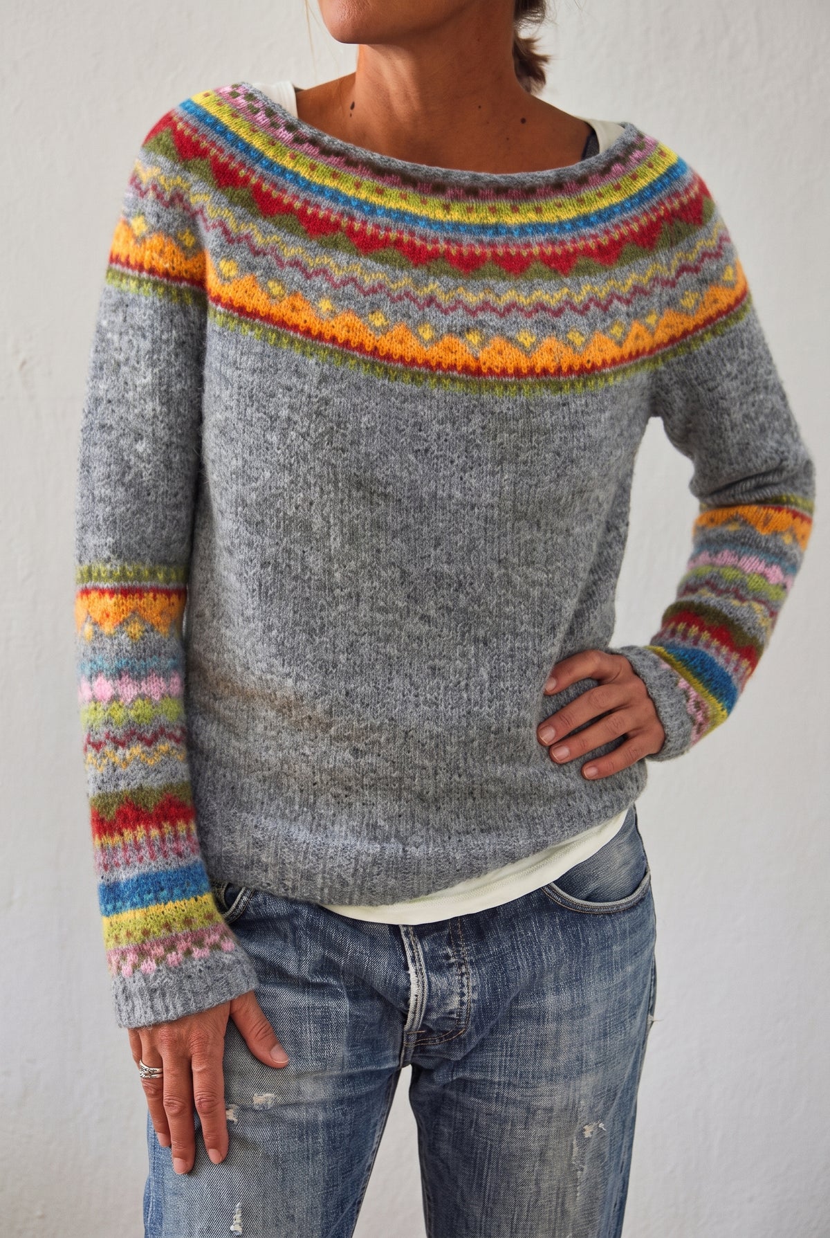 Wool Knit Sweater — studio front