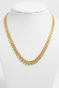 Gold Gold-tone Laurel Leaf Chain Necklace Polished Finish - Photo 1