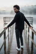 Black Classic Button-down Oxford Shirt with Chest Pocket - Men's Shirts - Photo 3