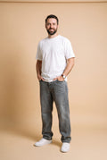 Men's Jeans Relaxed Fit in Gray — primary studio fullbody