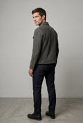 Gray Structured Trucker Jacket with Button Closure - Men's jackets - Photo 5