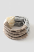 Two-Tone Cashmere Neck Warmer in Gray — studio front