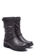 Women's Mid-Calf Boots Versatile Fit in Gray — product shot