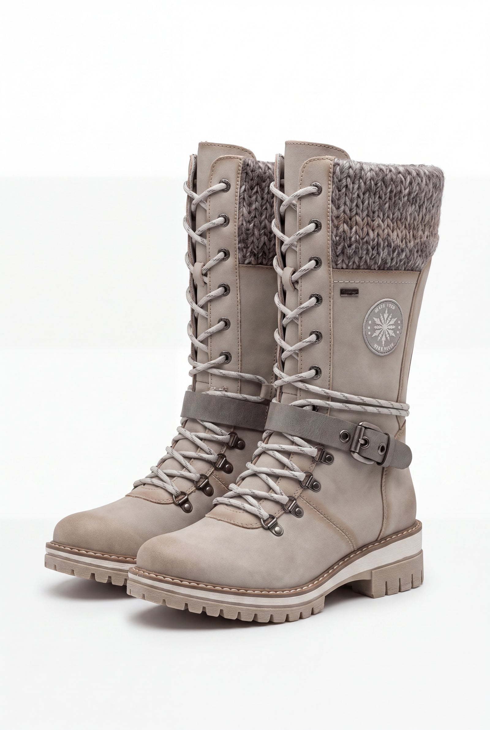 Women's Winter Boots Lace-Up High-Rise in Gray — primary product