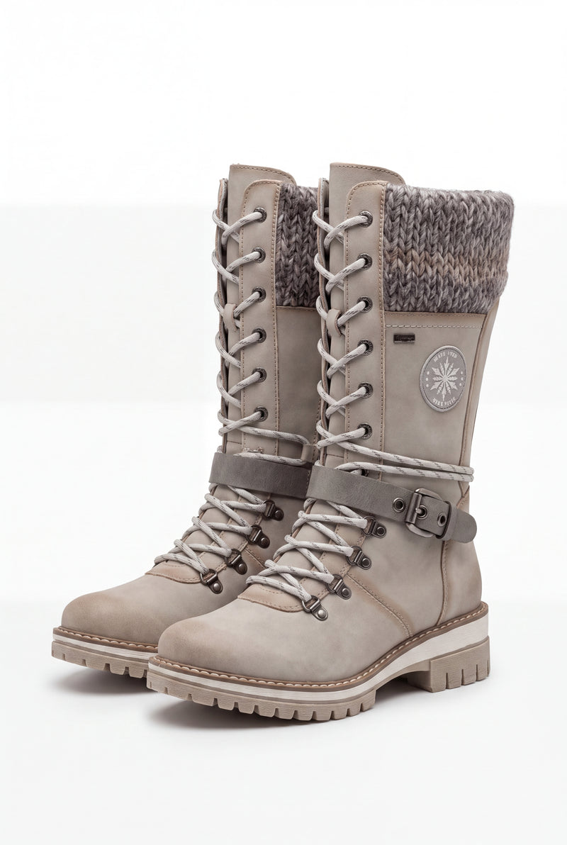 Women's Winter Boots Lace-Up High-Rise in Gray — primary product