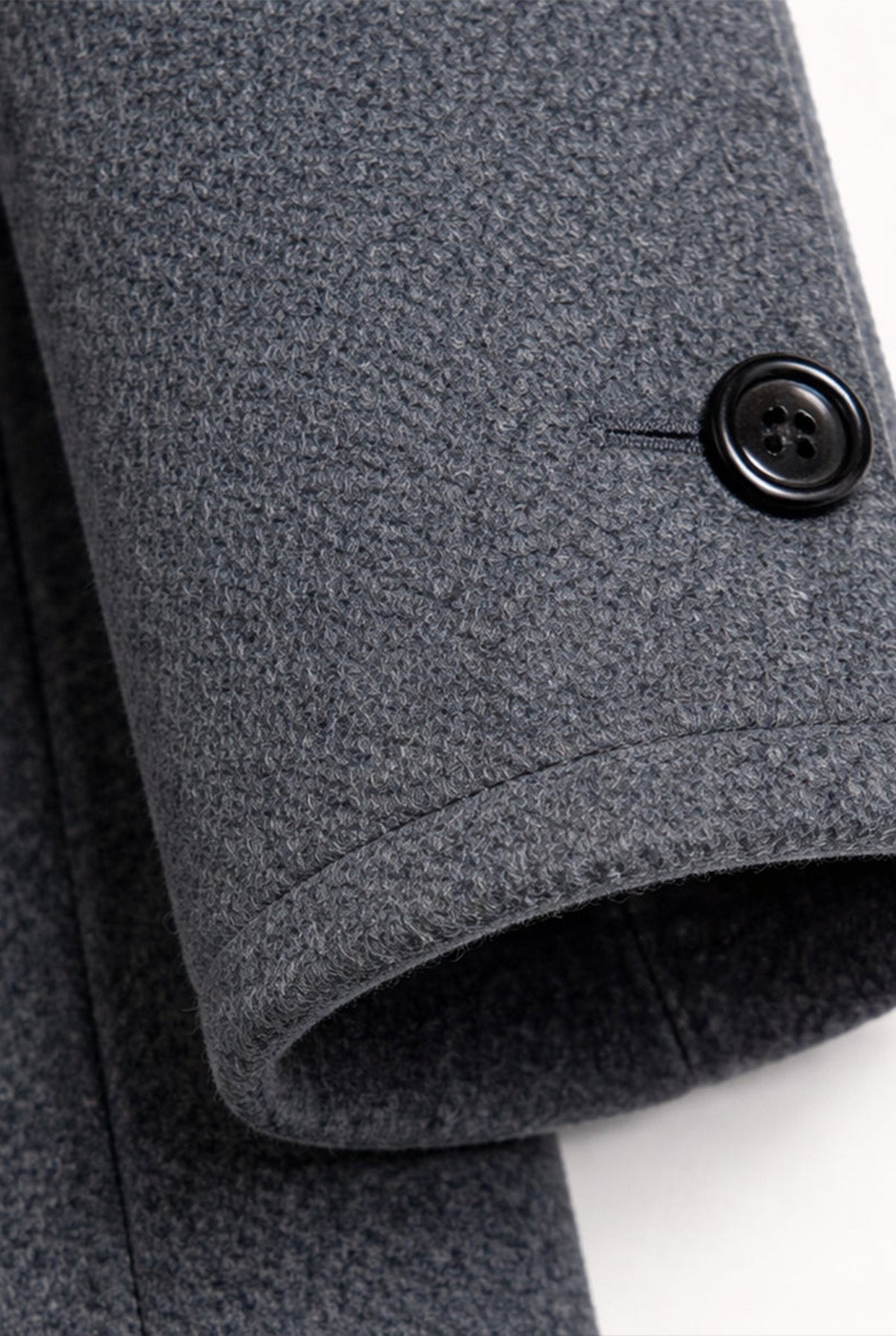 Wool Blend Overcoat in Gray — detail
