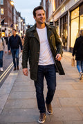 Men's Jacket Streamlined Fit in Green — secondary shot