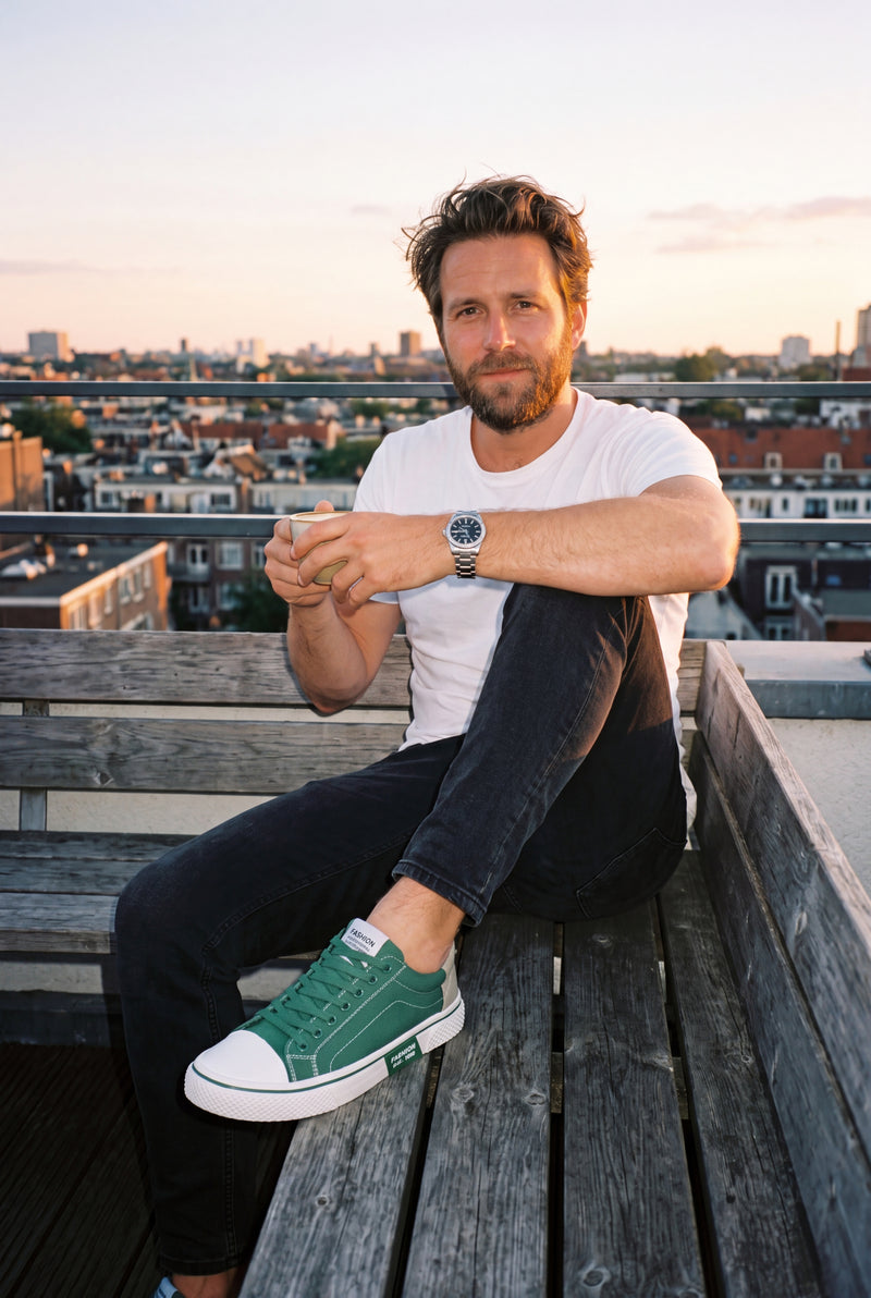 Men's Sneakers Classic Fit in Green — secondary lifestyle