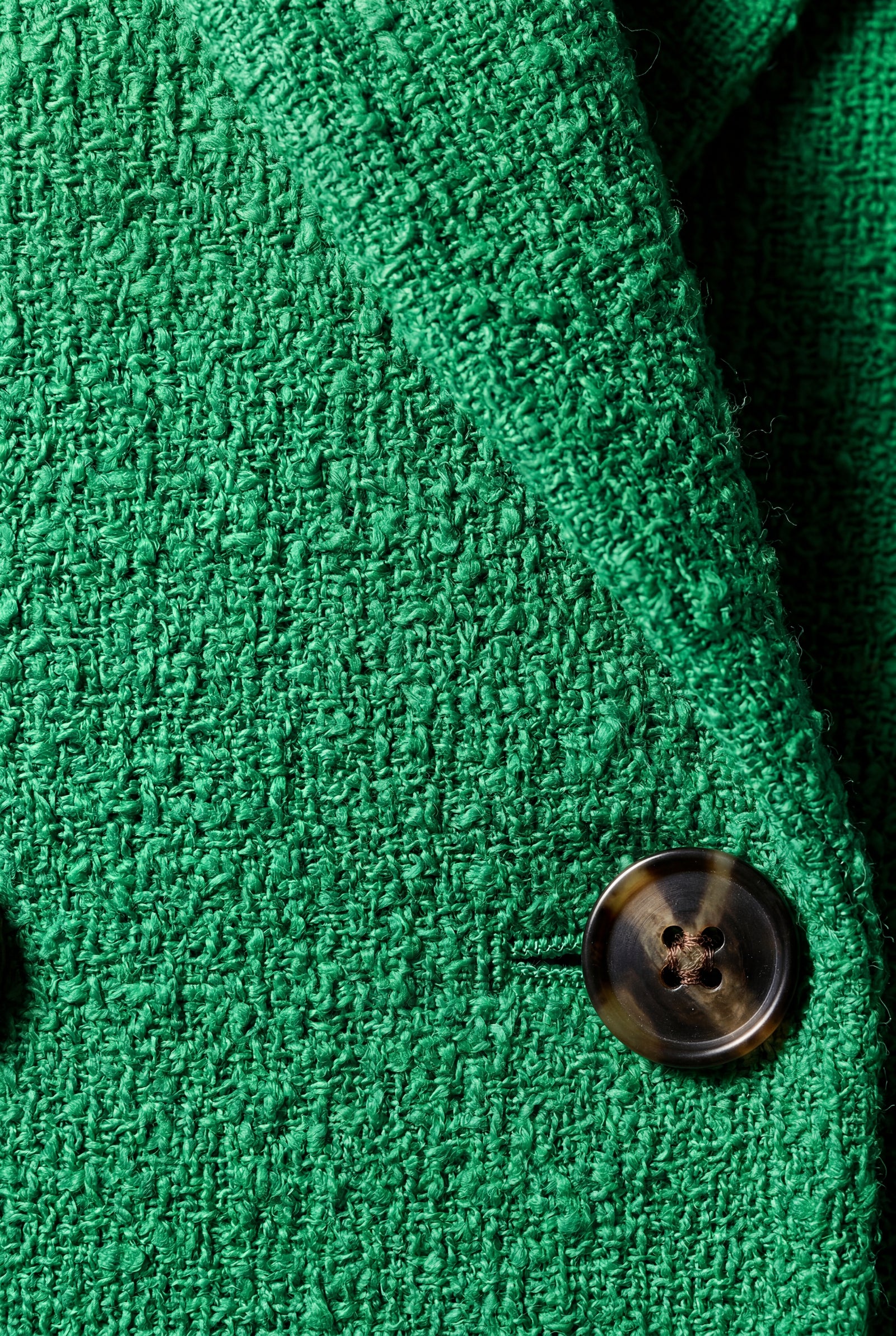 Green Structured Double-breasted Blazer with Notched Lapels - Double breasted blazer - Photo 4