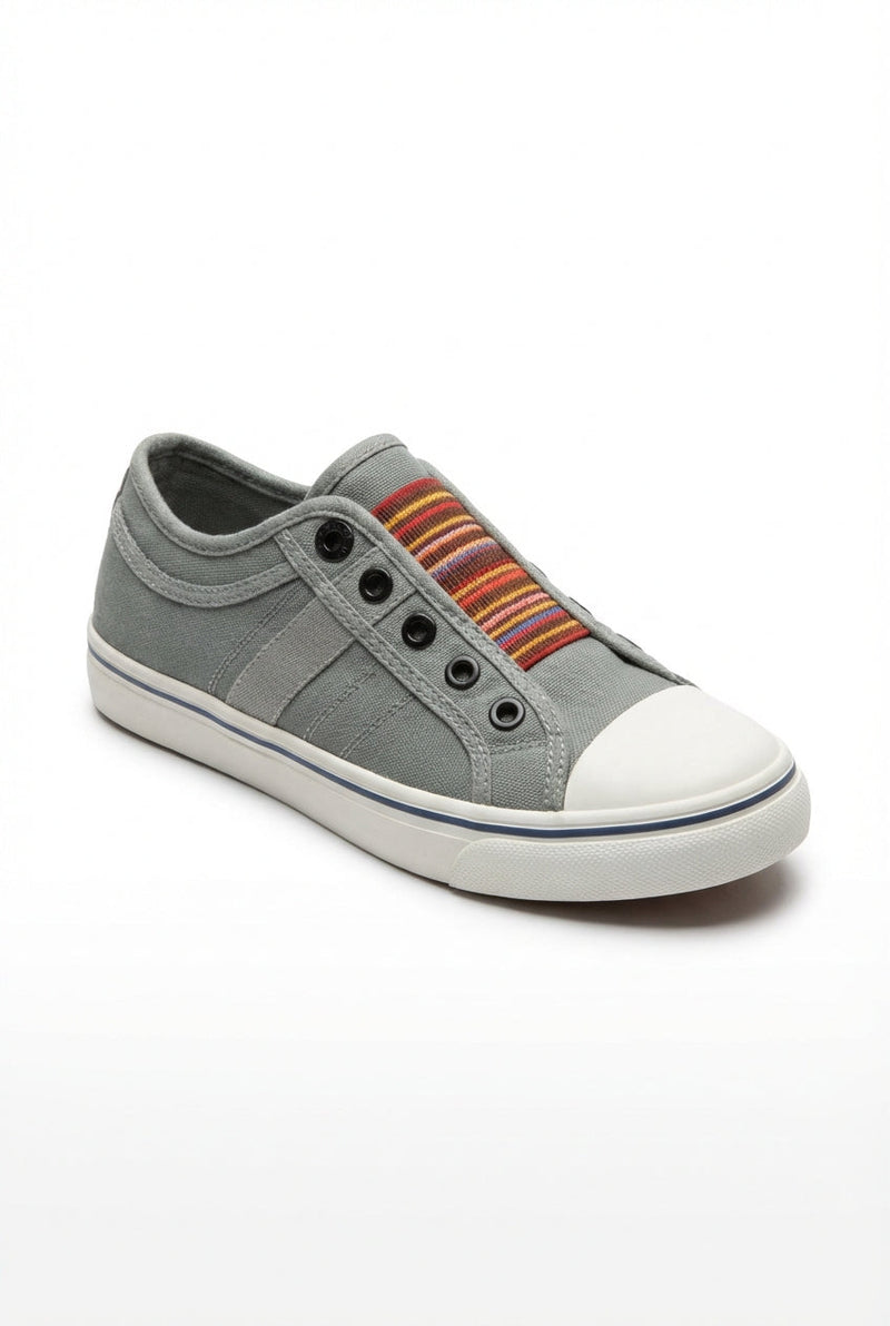 Multicolor Elastic Band Slip-on Canvas Sneaker - Sneakers - Photo 2