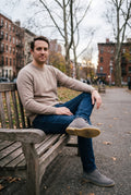 Men's Boots Classic Leather in Grey Suede — lifestyle shot