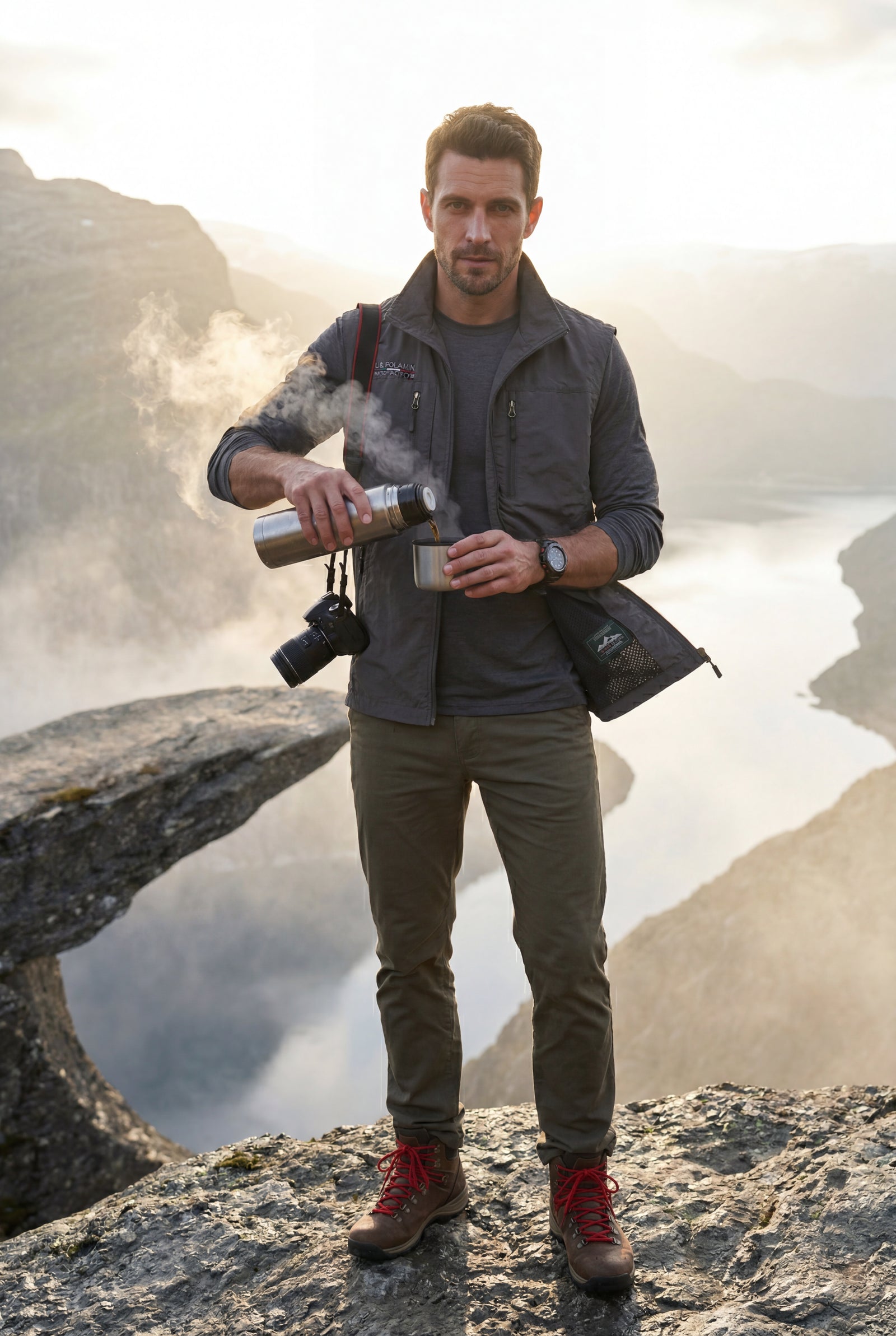 Gray Lightweight Multi-pocket Utility Cargo Vest - Cargo vests - Photo 11