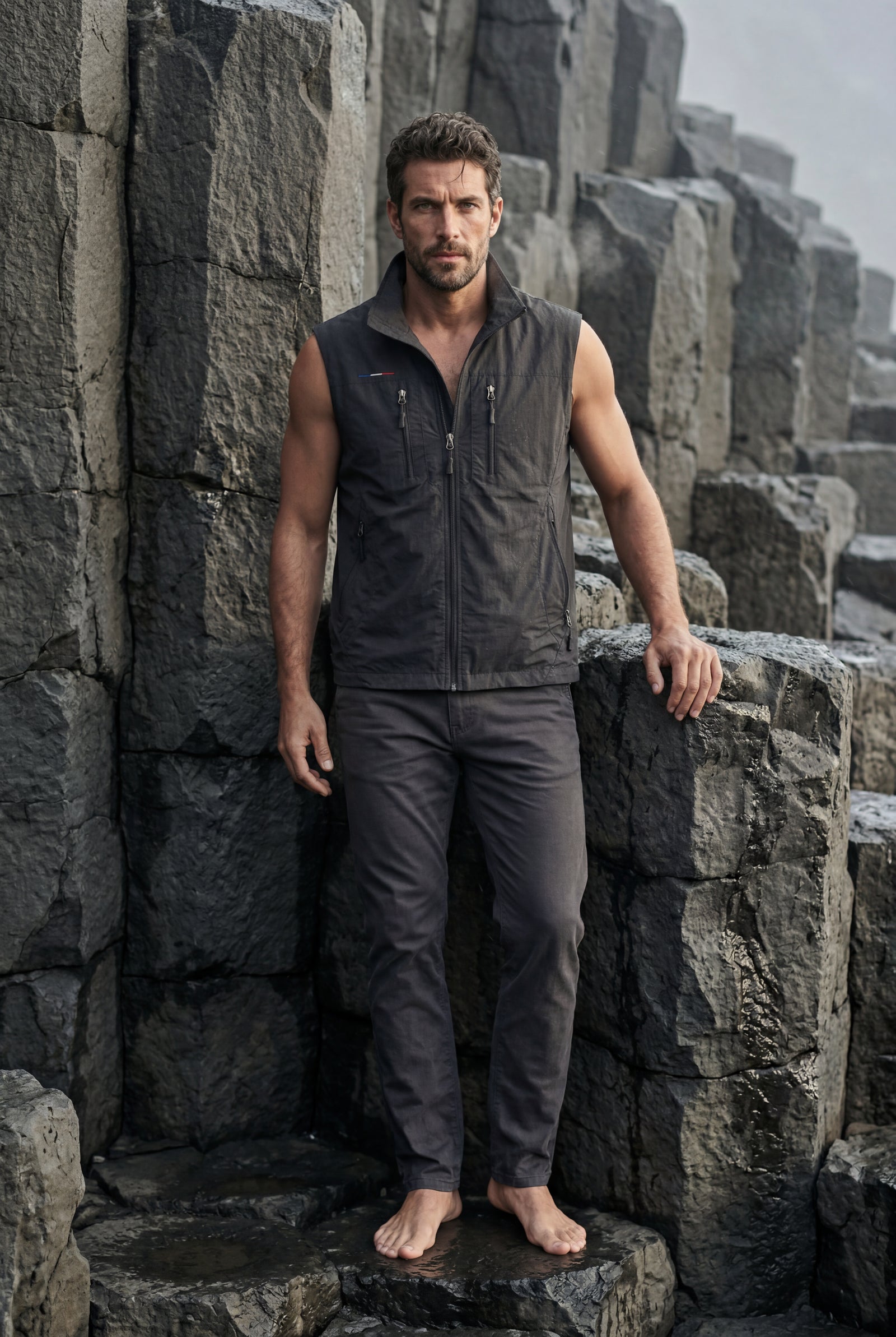 Black Lightweight Multi-pocket Utility Cargo Vest - Cargo vests - Photo 16