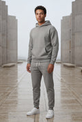 Light Gray Men's Relaxed Pullover Hoodie and Jogger Set - Hoodie jogger set - Photo 23
