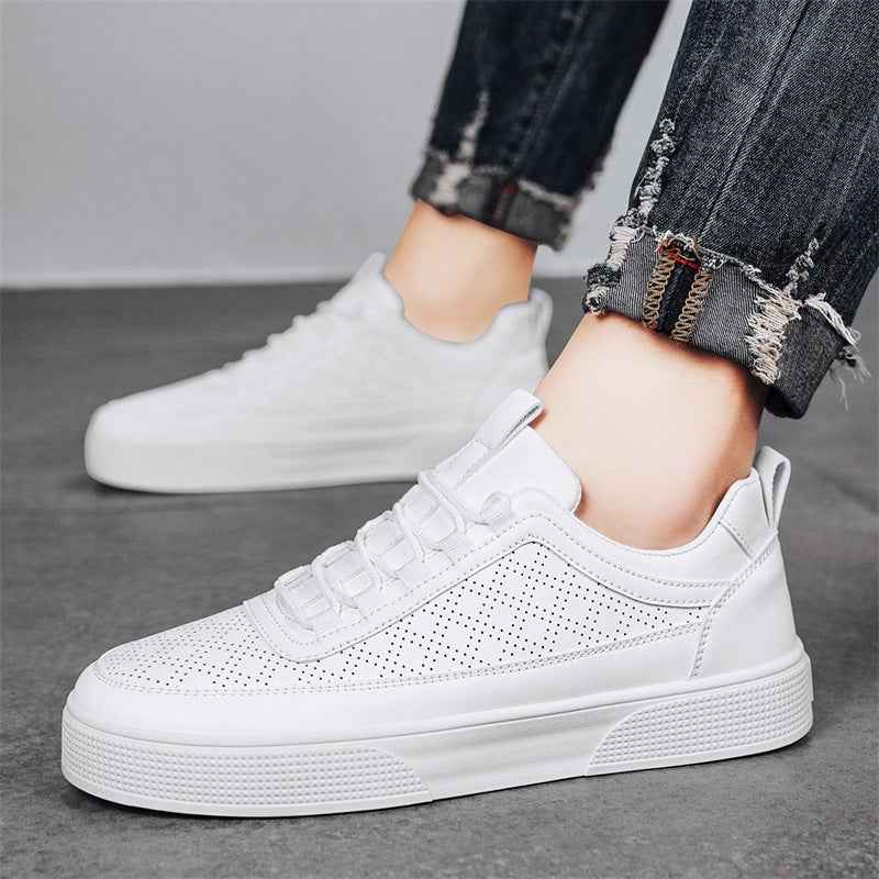 Perforated Minimalist Low-top Sneakers - Photo 5