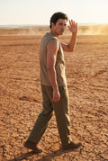 Khaki Relaxed Fit Utility Vest with Functional Pockets - Cotton vests - Photo 5
