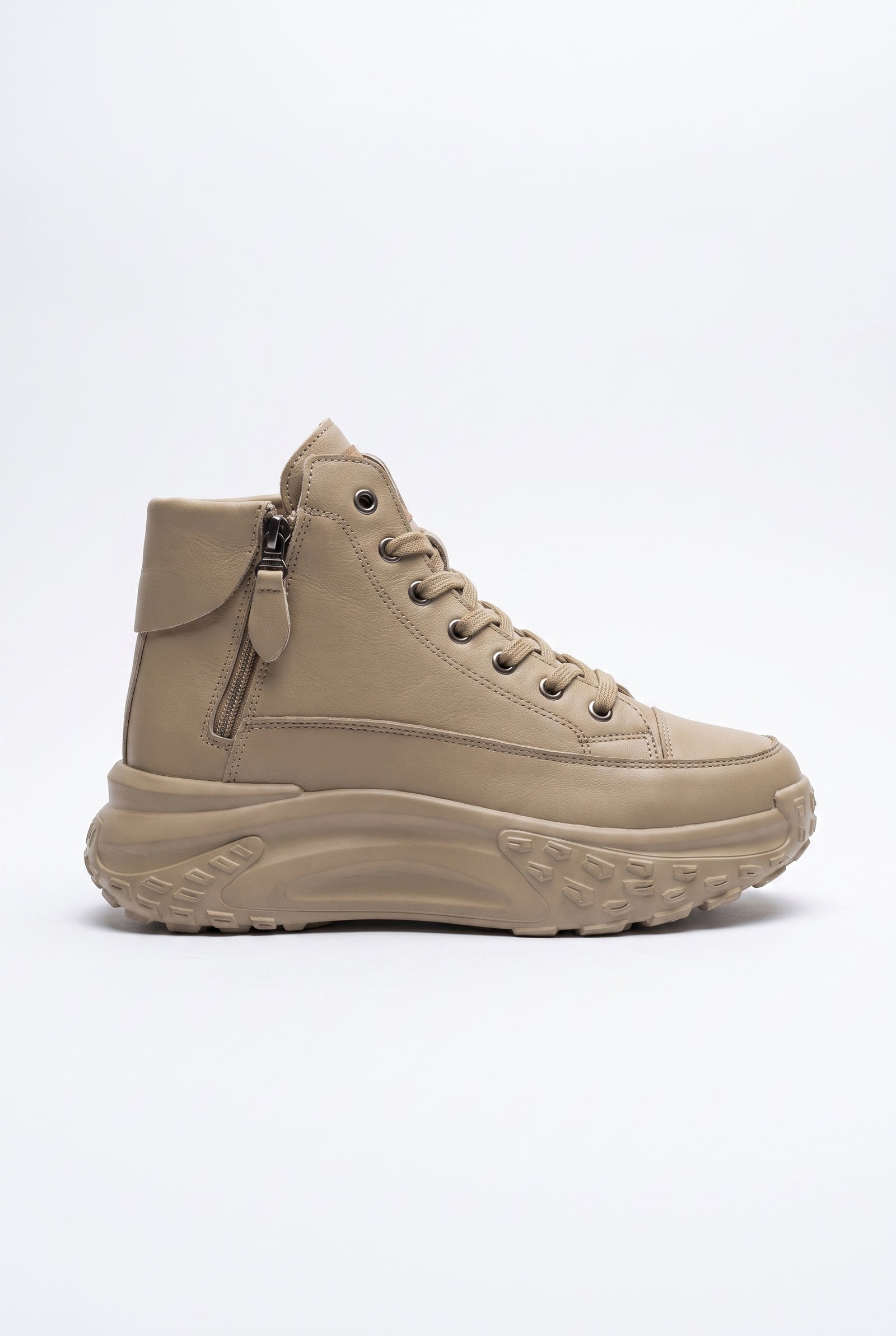 Women's Sneakers Platform in Khaki — product shot
