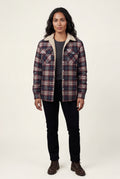 Red Women's -Lined Plaid Relaxed Shirt Jacket - Shirt jackets - Photo 27