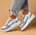 Chunky Sole Colorblock Low-top Lace-up Sneakers - Slip-on sneakers - Photo 3