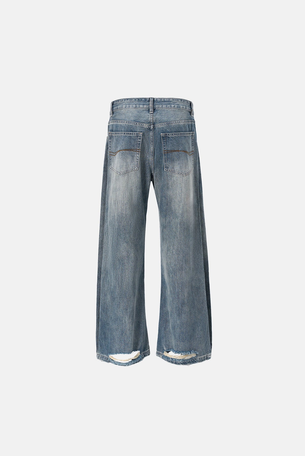 Denim Bootcut Jeans in Light Blue — detail