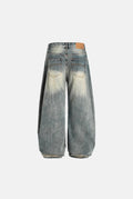 Denim Bootcut Jeans in Light Blue — back