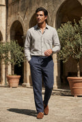 Gray Relaxed Long-sleeve Shirt and Drawstring Pants Set - Photo 11
