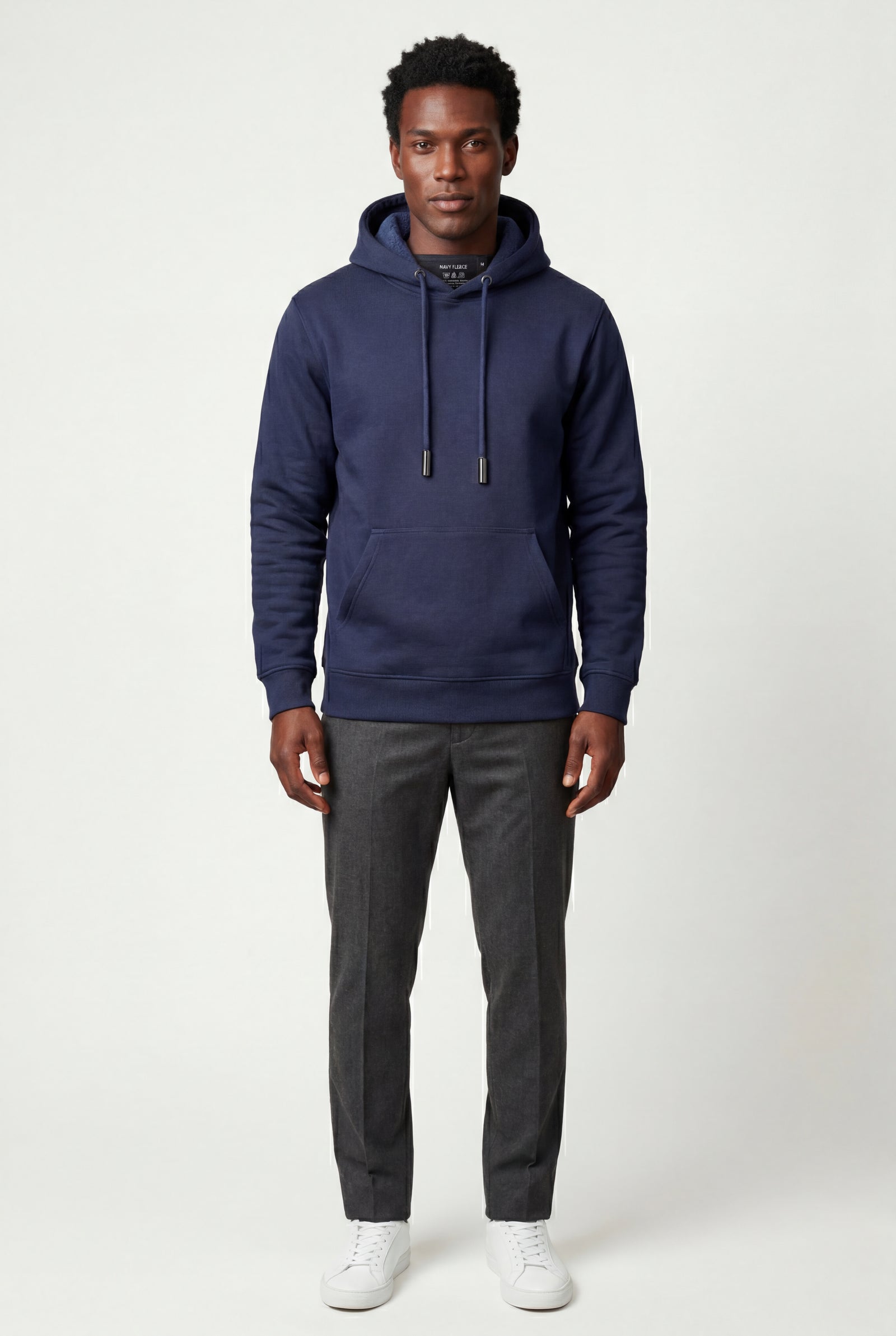 Everyday Casual Hoodie - Navy Blue - Photo 1