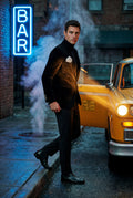 Black Single Button Slim Fit Tailored Blazer - Tailored blazers - Photo 14