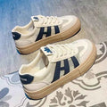 Women's Chunky Platform Retro-Inspired Lace-Up Sneakers - Photo 2