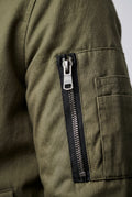 Olive Men's Slim-Fit Minimalist Classic Bomber Jacket - Photo 19