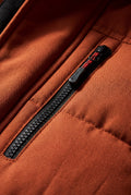 Orange Adjustable Hood Insulated Parka Jacket with Zip Pockets - Insulated jackets - Photo 3