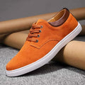 Orange Contrast Sole Lace-up Derby Dress Shoes - Lace-up shoes - Photo 4