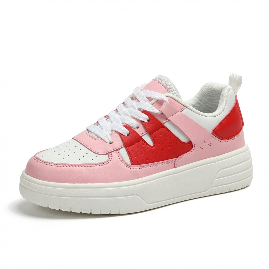 Chunky Platform Colorblock Sneakers with Bold Panels - Photo 2