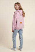 Pink Oversized Sun Print Back Graphic Hoodie - Oversized hoodie - Photo 1