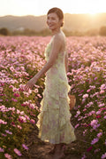 Light Green Sheer Ruffled Tiered Maxi Slip Dress - Maxi dress - Photo 8