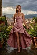 Pink Strapless Bustier Mini Cocktail Dress - Photo 14