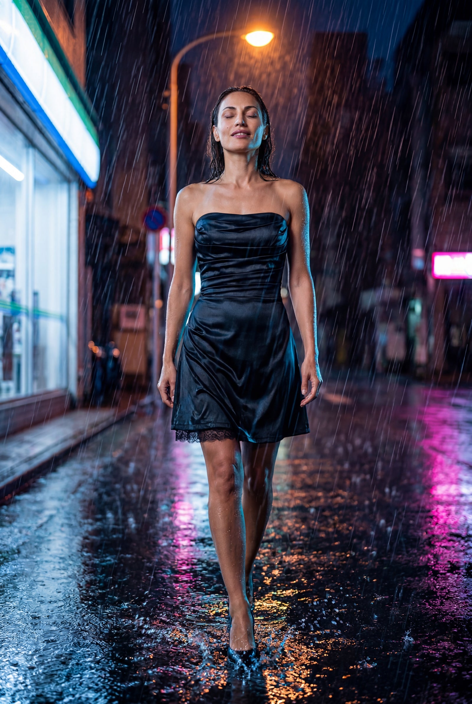 Black Strapless Bustier Mini Cocktail Dress - Photo 18