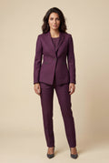 Plum Single-breasted Blazer and Straight-leg Trouser Set - Blazer set - Photo 7