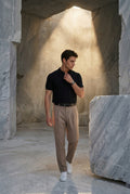 Black Fine Tailored Short Sleeve Polo Shirt - Polo shirts - Photo 7