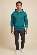 Turquoise Lined Regular Fit Pullover Pocket Hoodie - Fleece lined hoodie - Photo 16