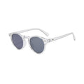 White Keyhole Bridge Classic Round Sunglasses - Photo 1