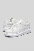 Leather Low-Top Sneakers in White — Stilenza main image