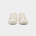 Minimalist Low-top White Sneakers with Tan Lining - Photo 7