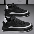 Quilted Streetwear Low-top Sneakers with Bold Ribbed Sole - Photo 4