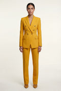 Yellow Double-breasted Gold Button Tailored Blazer - Tailored blazers - Photo 7