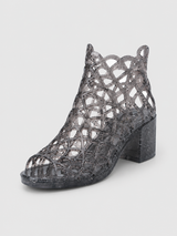 Jelly Sandals for Women with Block Heel-Stilenza-Black-38-Stilenza