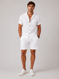 Men’s Two Piece Summer Shirt and Shorts Set