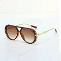 Men’s Aviator Sunglasses with Tortoise Frame-Stilenza-Brown-Stilenza